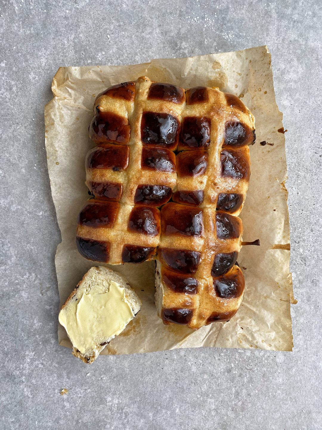 Chocolate Hot Cross Buns