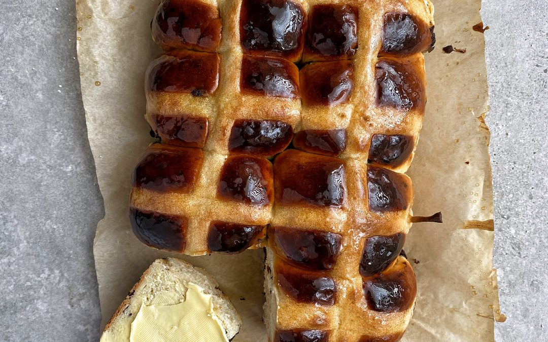 Chocolate Hot Cross Buns