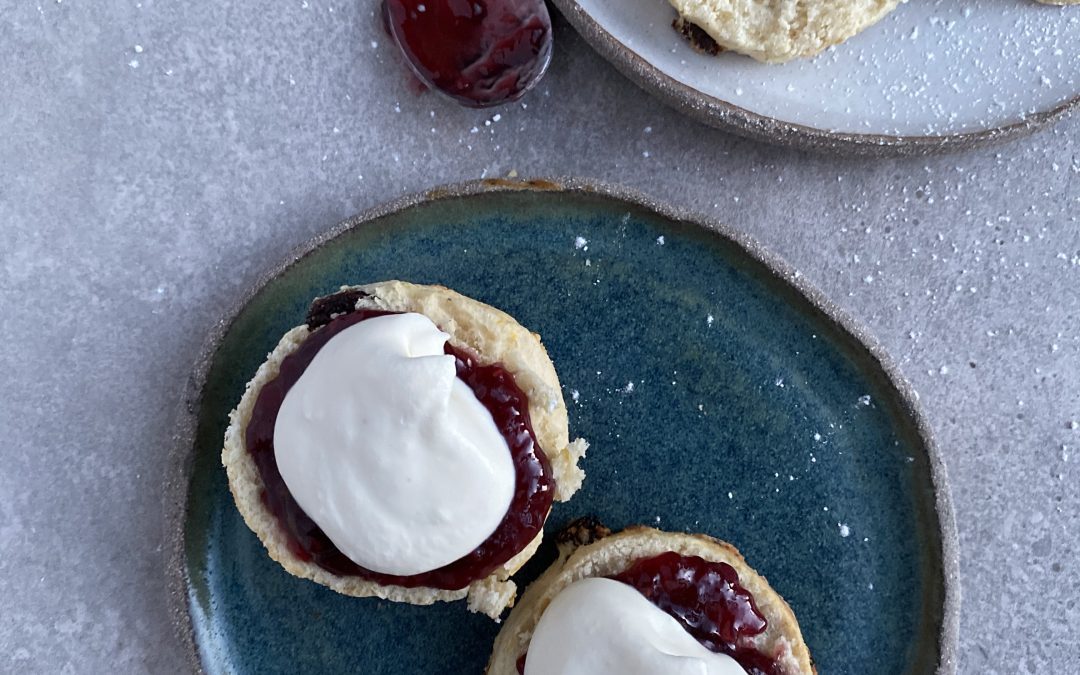 Lemon and sultana scones