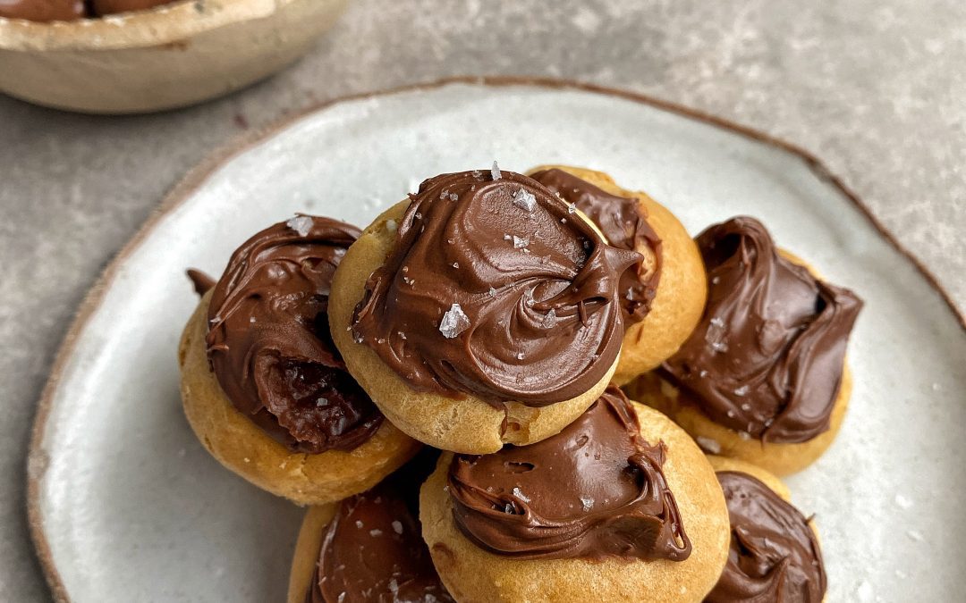 Hazelnut & Chocolate Profiteroles