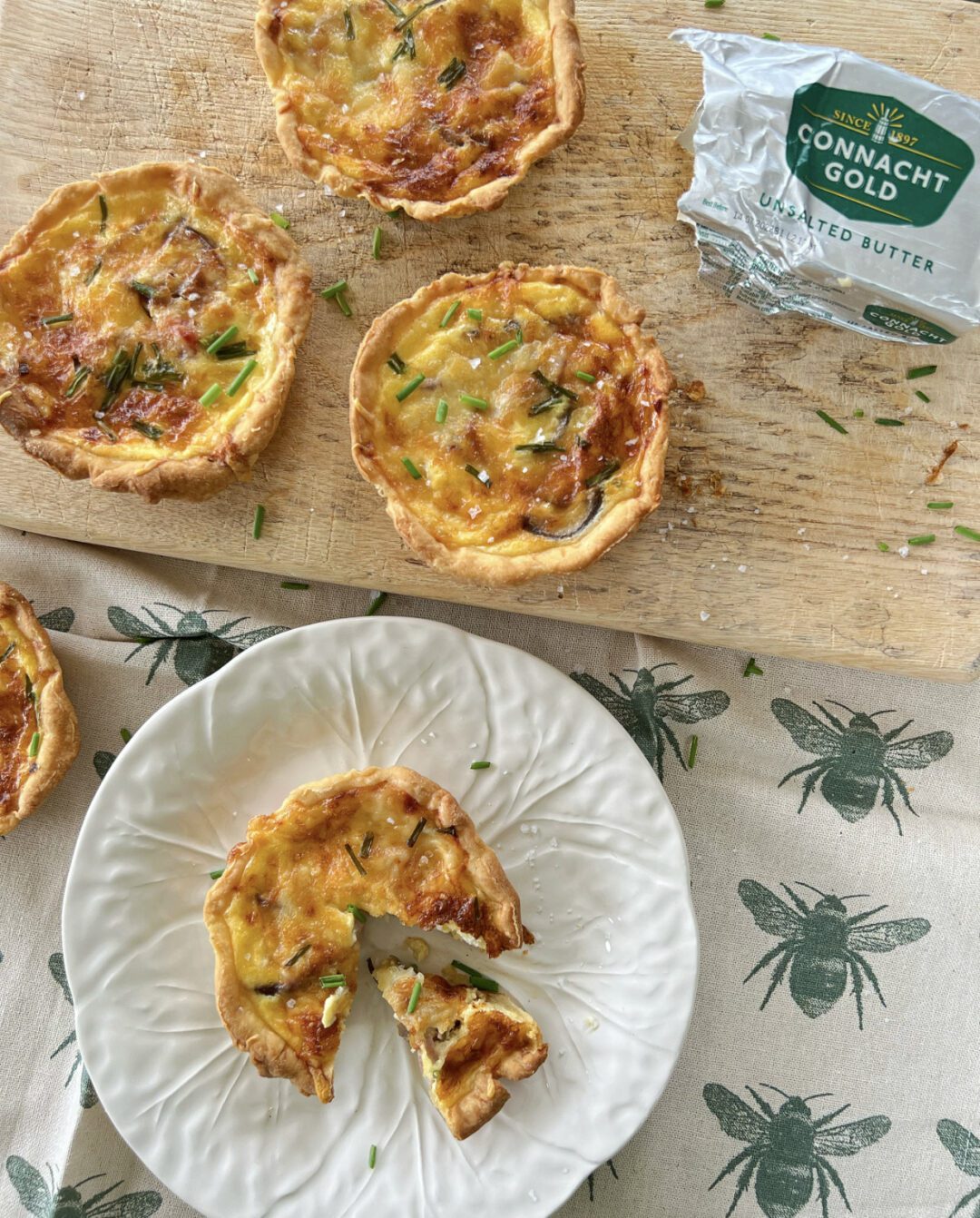 Pancetta & Gruyère cheese tartlets