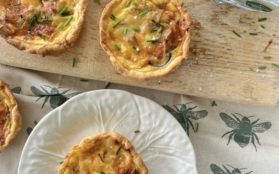 Pancetta & Gruyère cheese tartlets