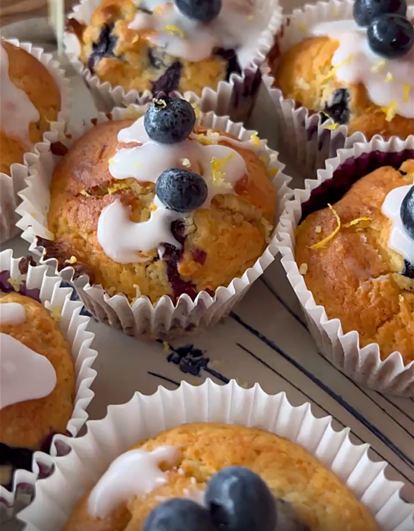 Lemon and Blueberry Muffins