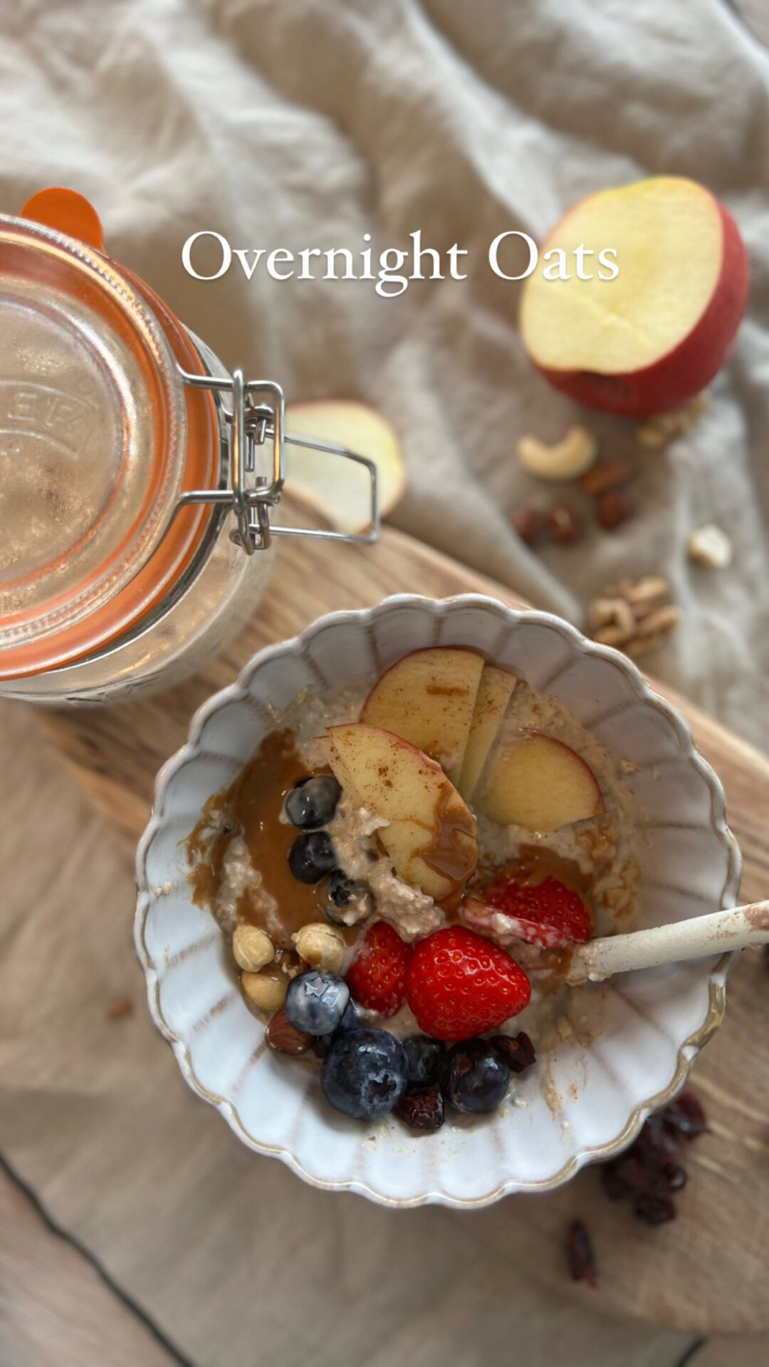 Autumn overnight oats 